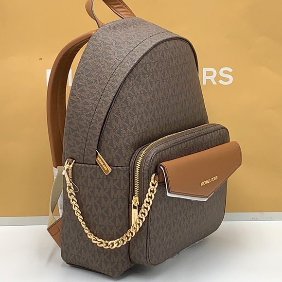 MICHAEL KORS BROWN SIGNATURE COLOR 
Maisie Medium Pebbled Leather 2in-1 BackpacK - Picture 10 of 16